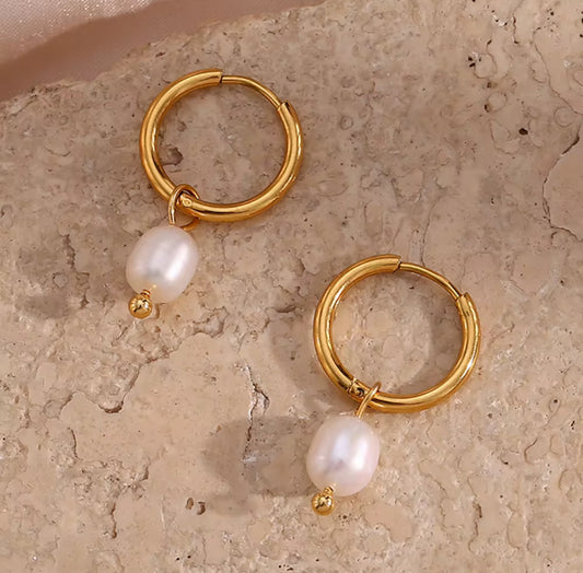 Audrey’s Pearl Drop Earrings