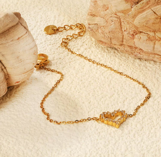 Babe Heart Gold Bracelet