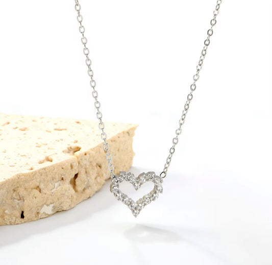 Babe Heart Silver Necklace