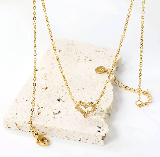 Babe Heart Gold Necklace