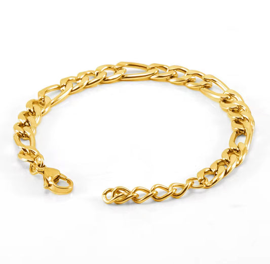 Beau’s Gold Figaro Bracelet