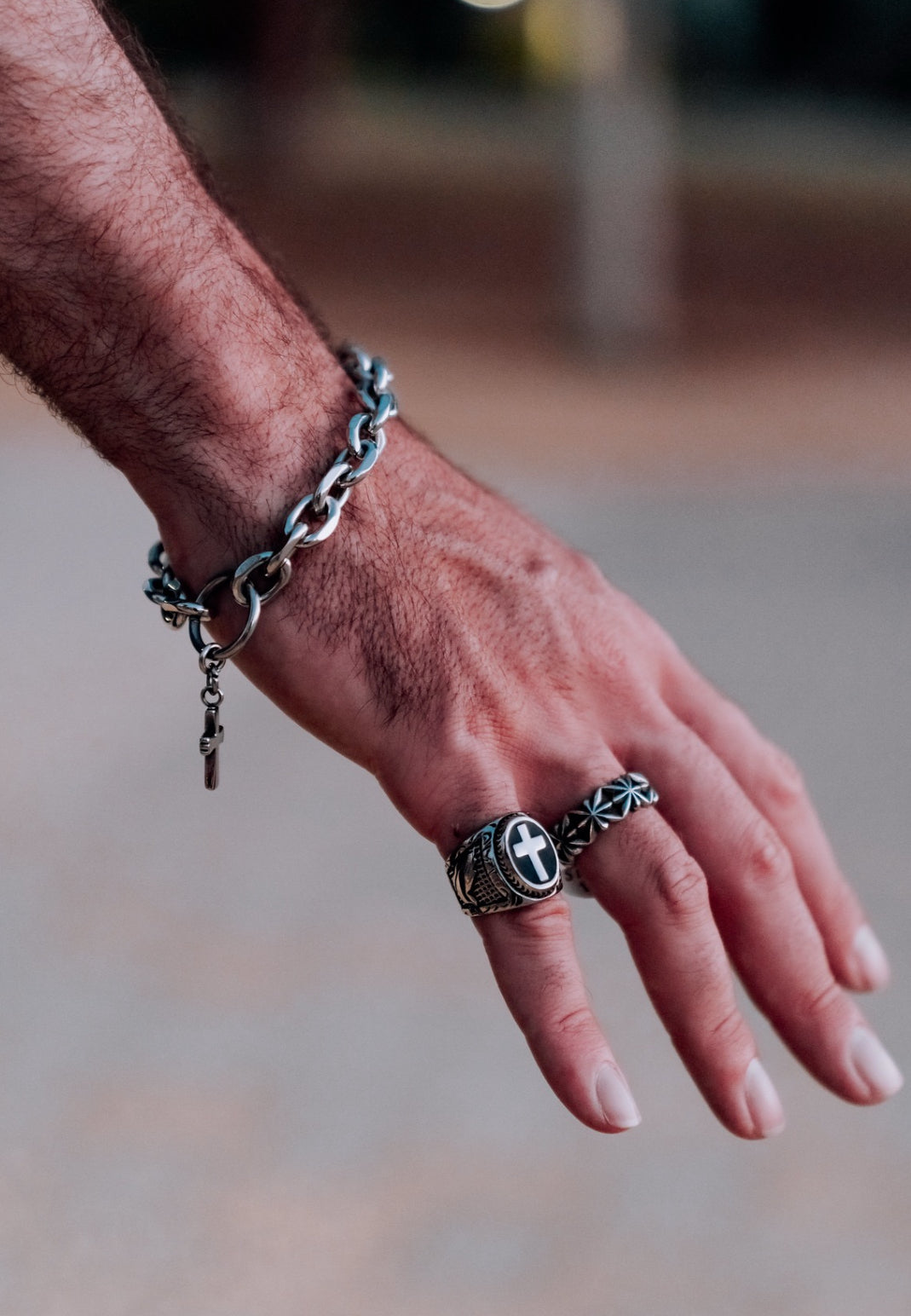 Onyx Cross Ring