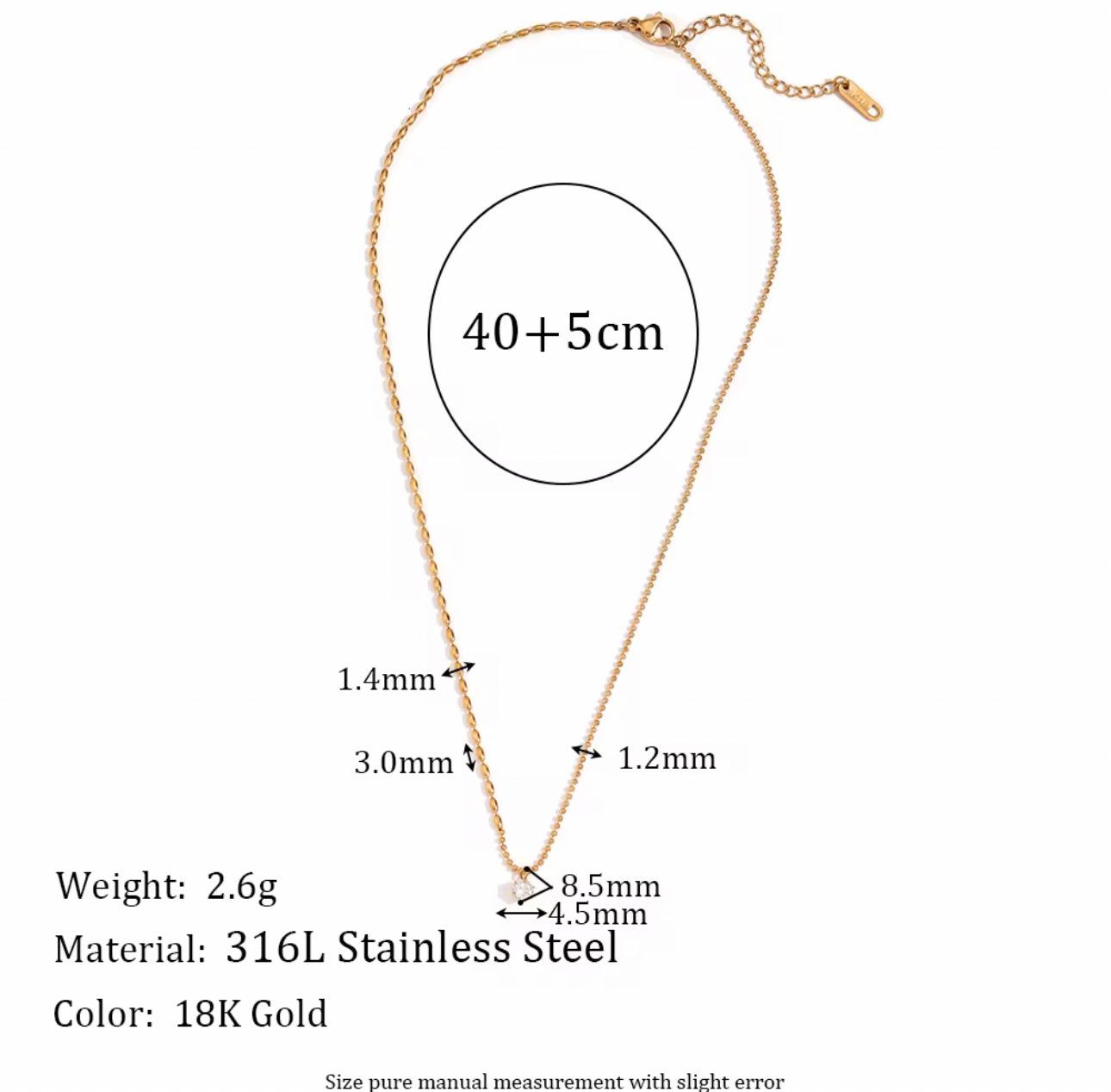 Nyra’s Single Zircon Necklace