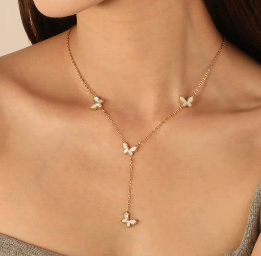 Flutter Kiss Dangling Necklace