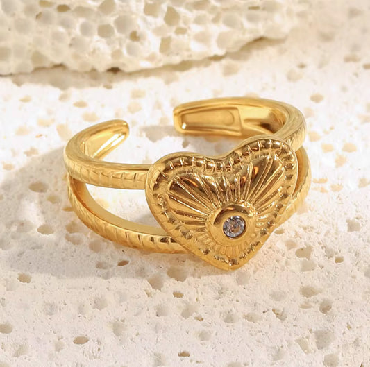 Heart of Gold Ring