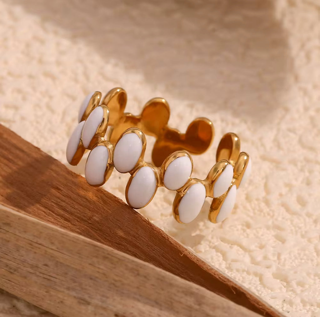 Lily Enamel Ring