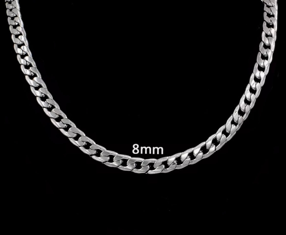 Alex’s Silver Curb Chain
