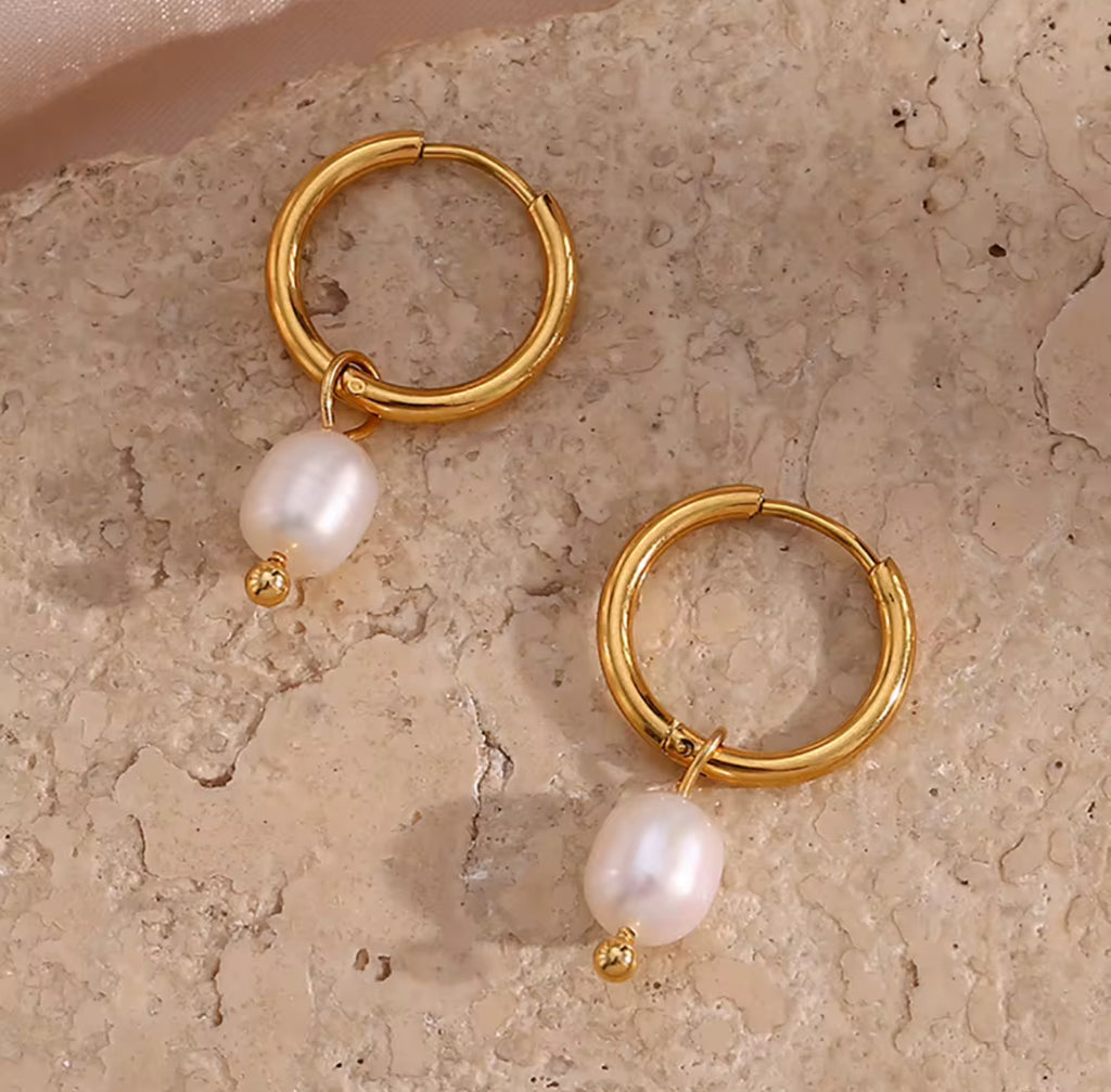 Audrey’s Pearl Drop Earrings