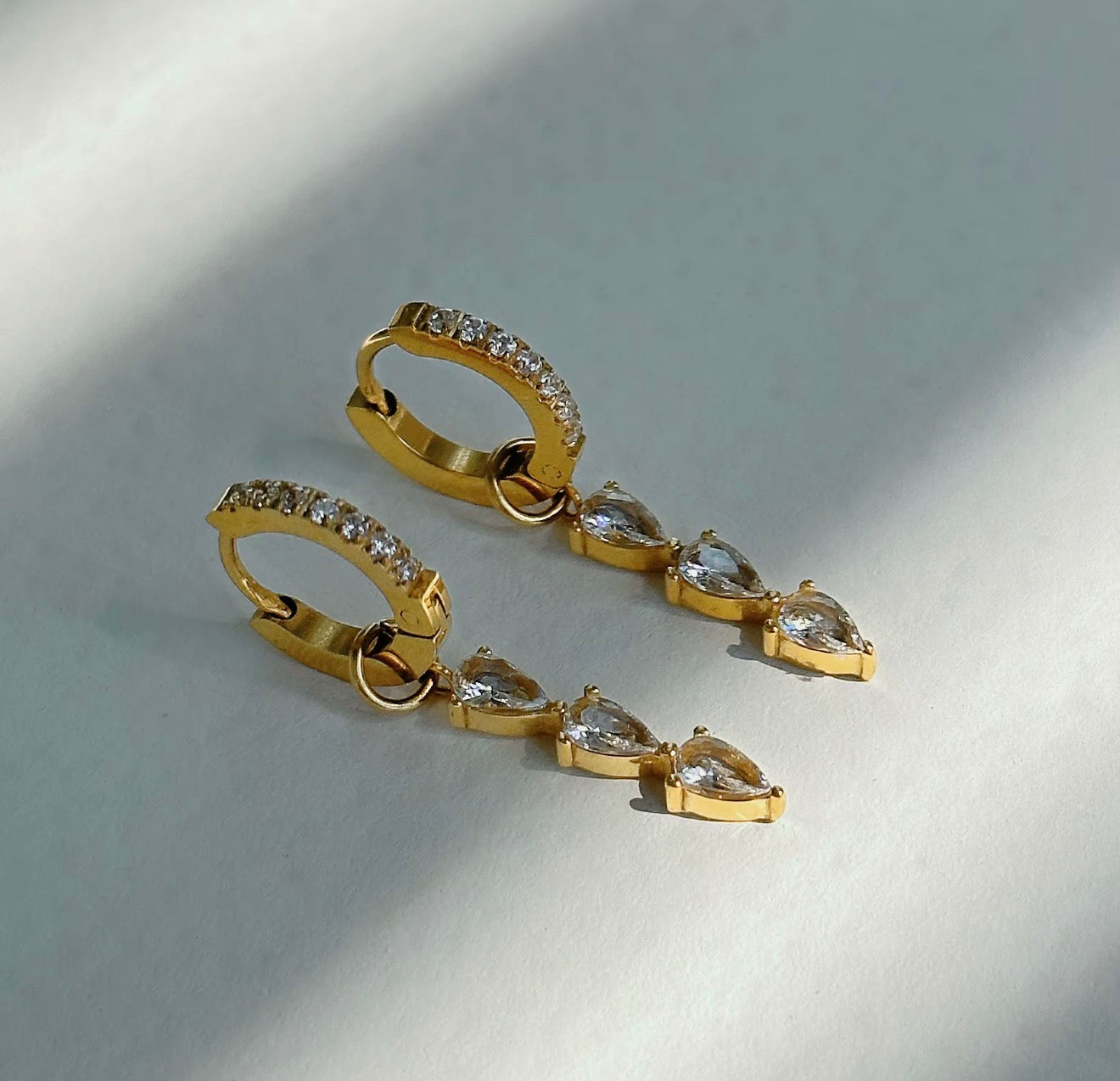 Rumi Triple Drop Earrings