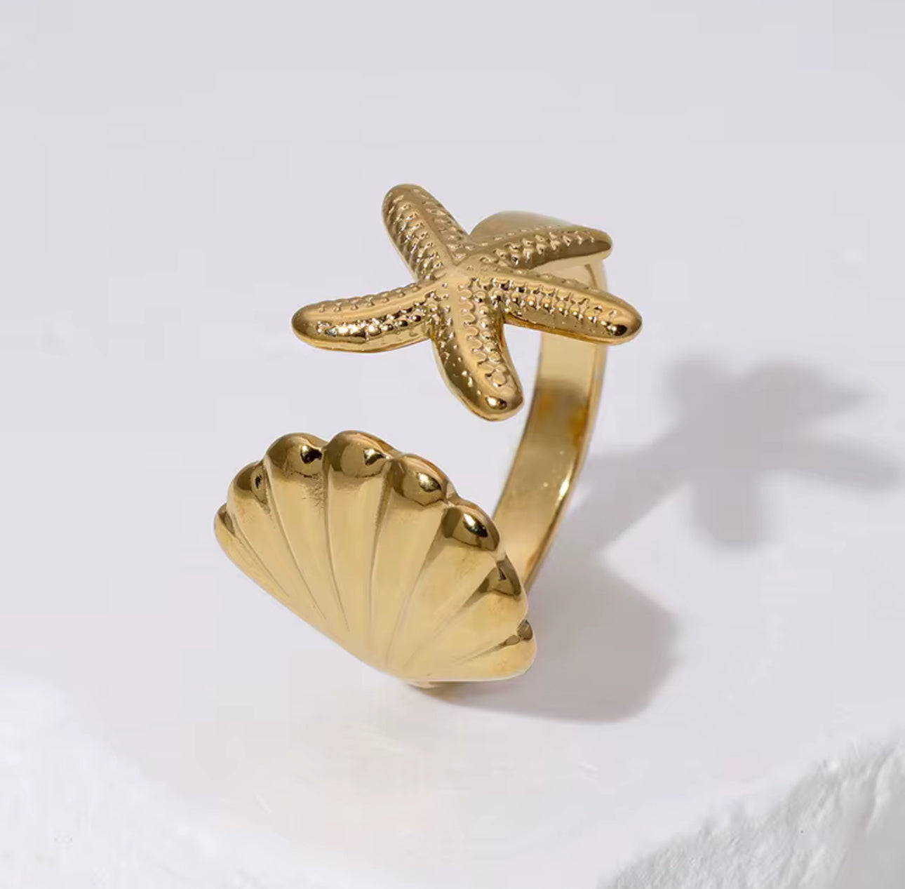 Coral Crown Ring