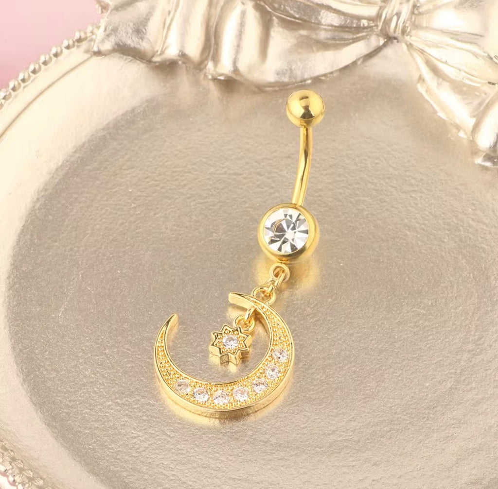 Luna Star Belly Charms
