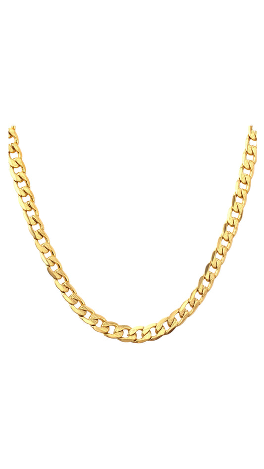 Alex’s Gold Curb Chain 8mm