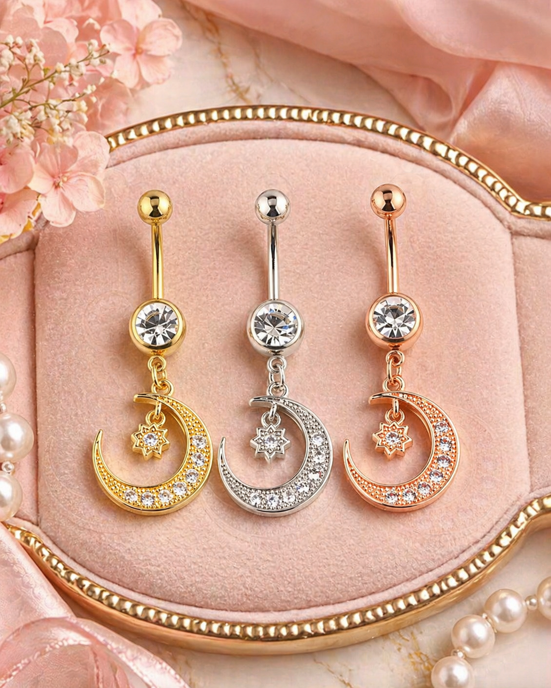Luna Star Belly Charms