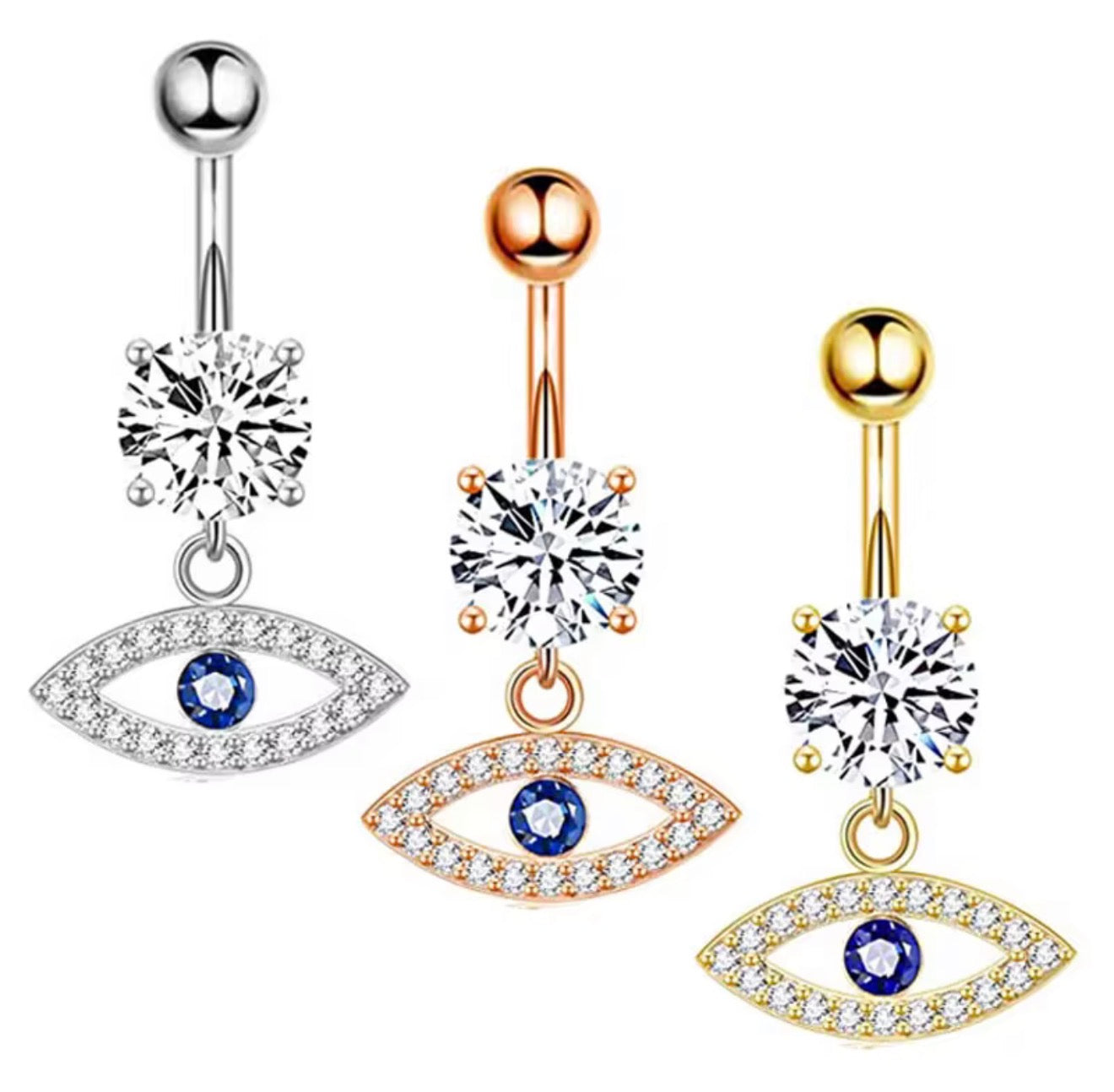 Evil Eye Belly Charms