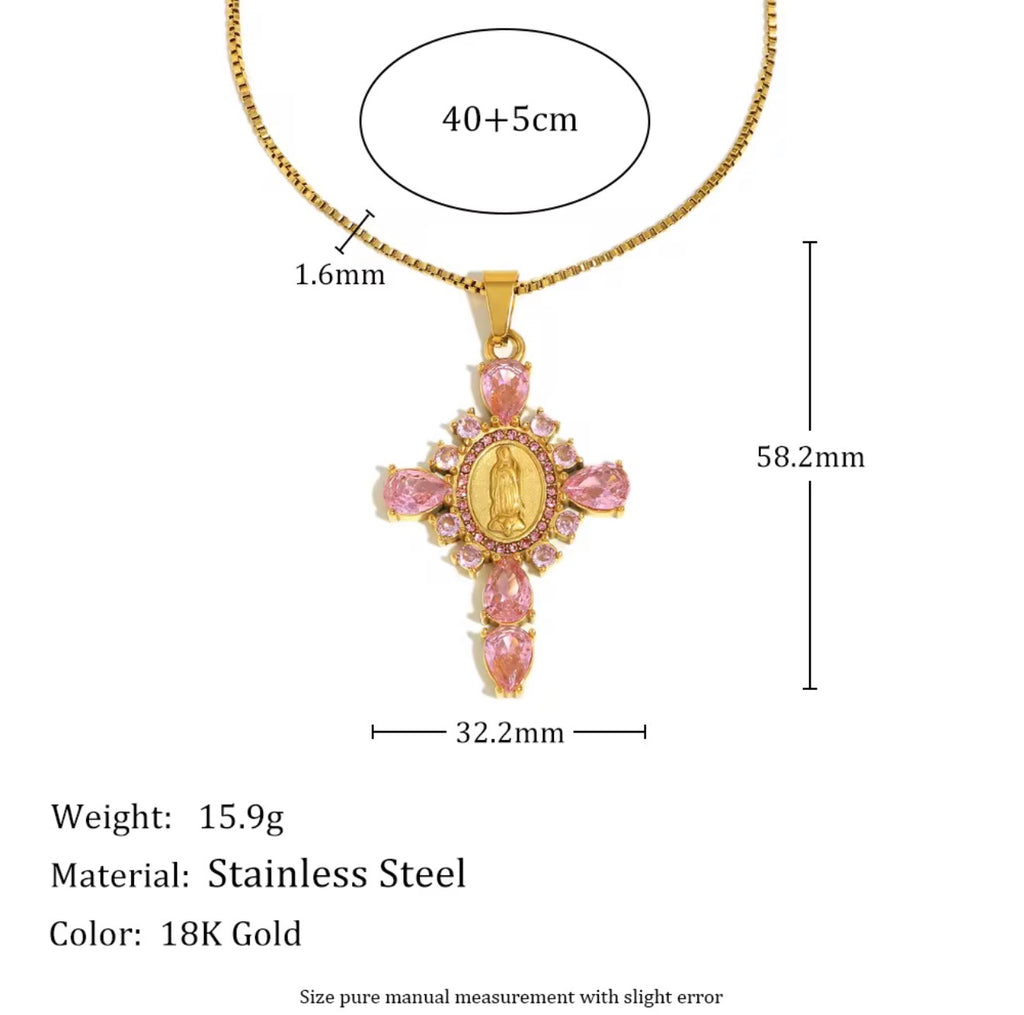 Divine Rose Mary Pendant