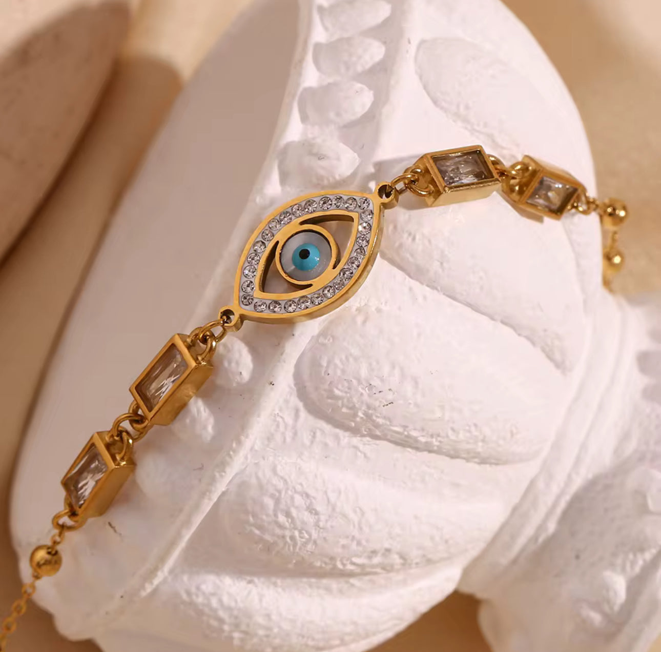Zirconia Evil Eye Bracelet
