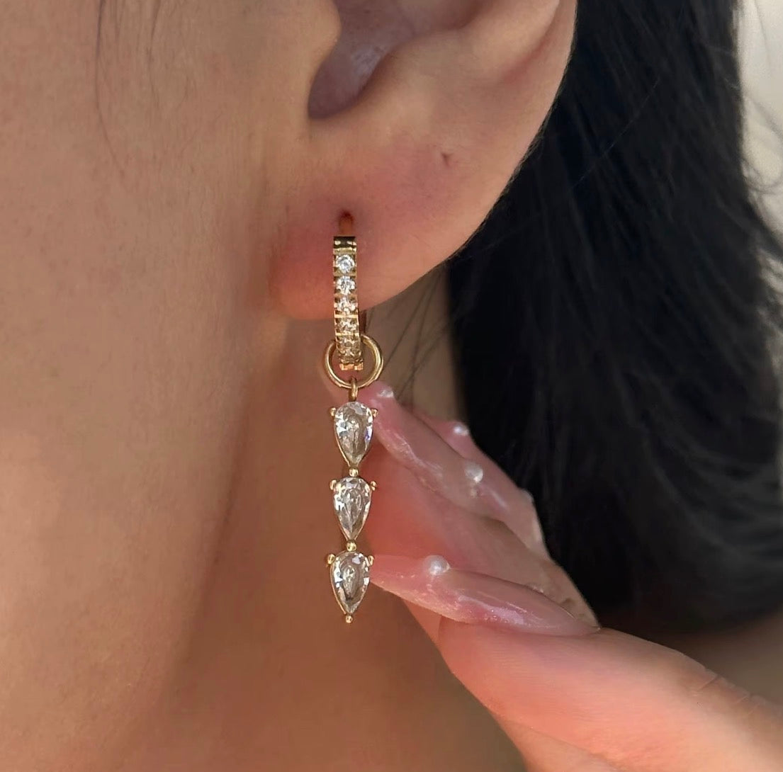 Rumi Triple Drop Earrings