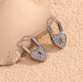 Love Lock Silver Earrings