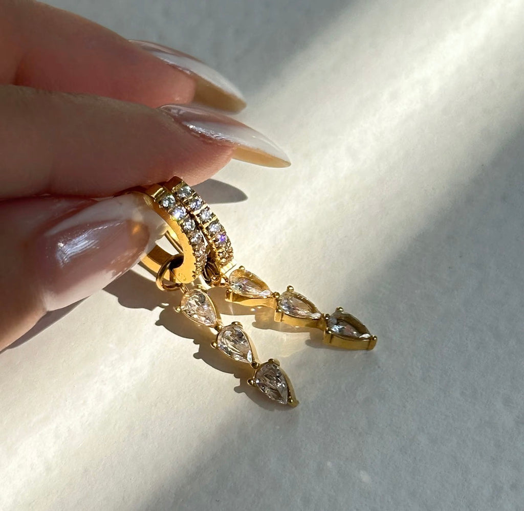 Rumi Triple Drop Earrings