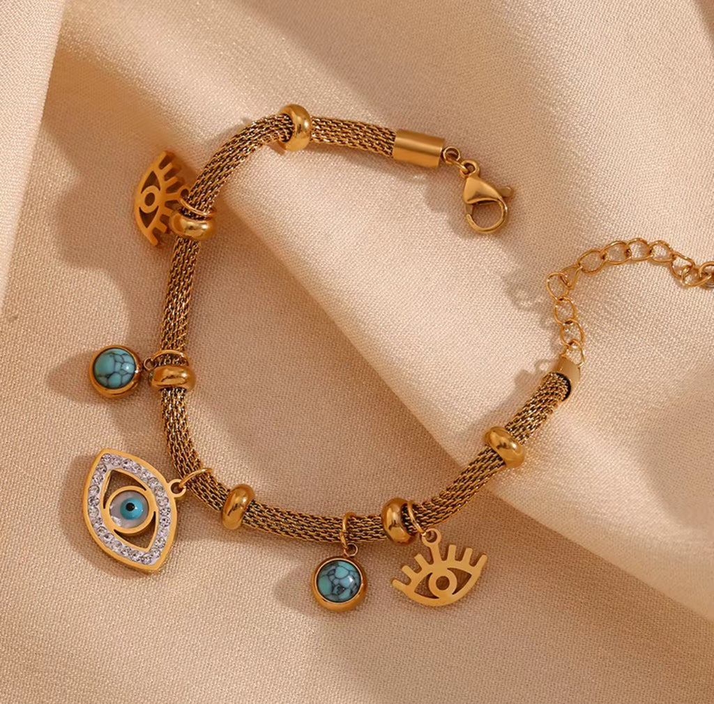 Firozi Evil Eye Bracelet