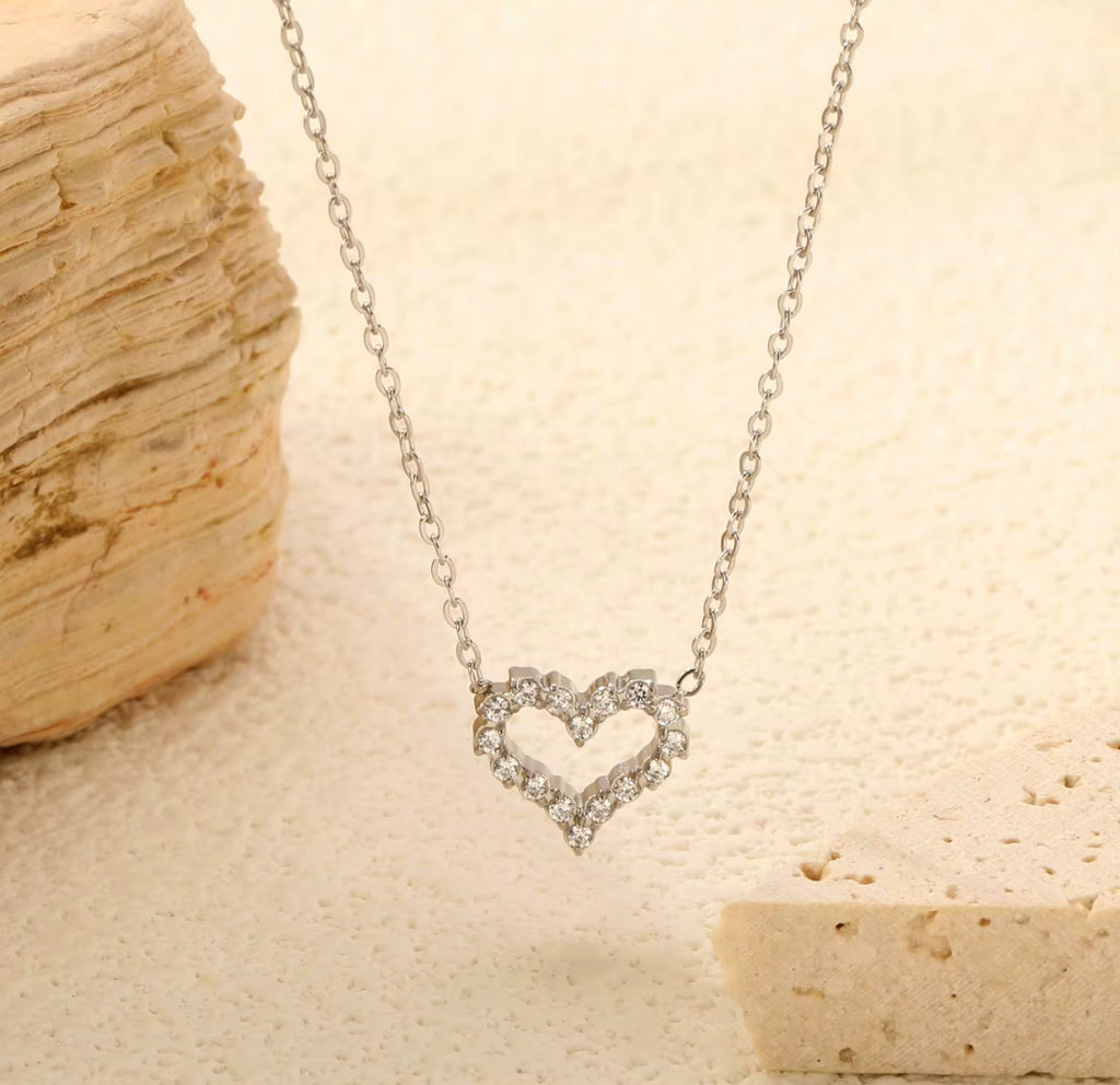 Babe Heart Silver Necklace