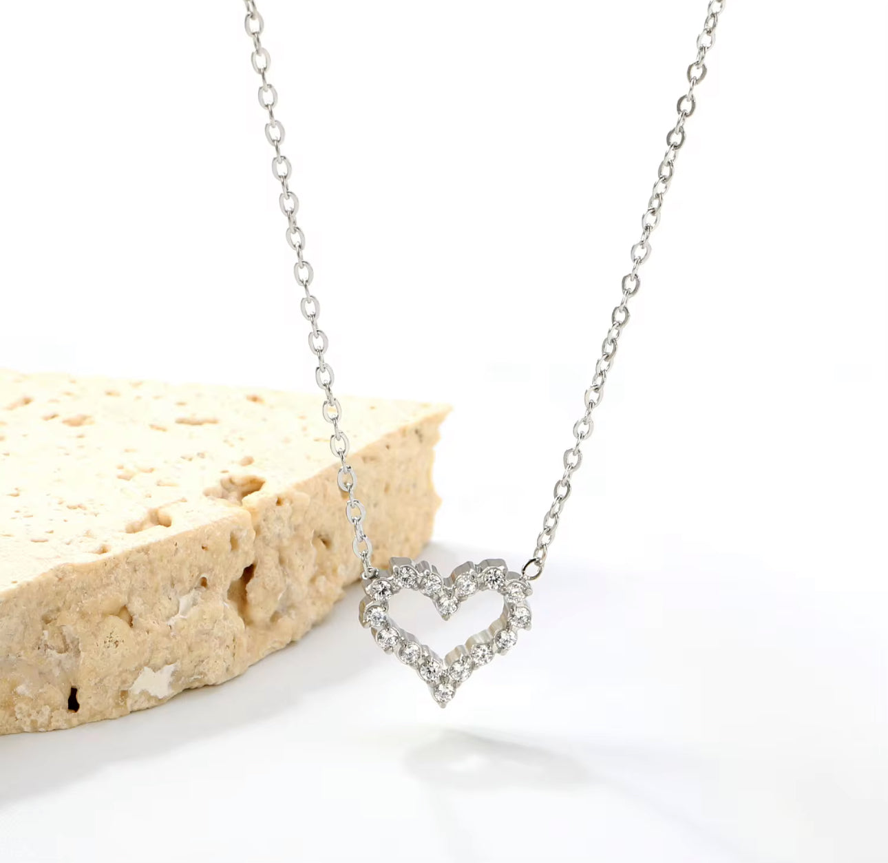 Babe Heart Silver Necklace