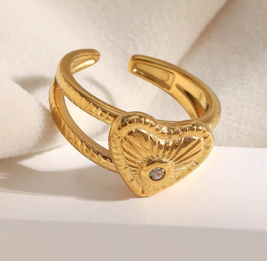 Heart of Gold Ring