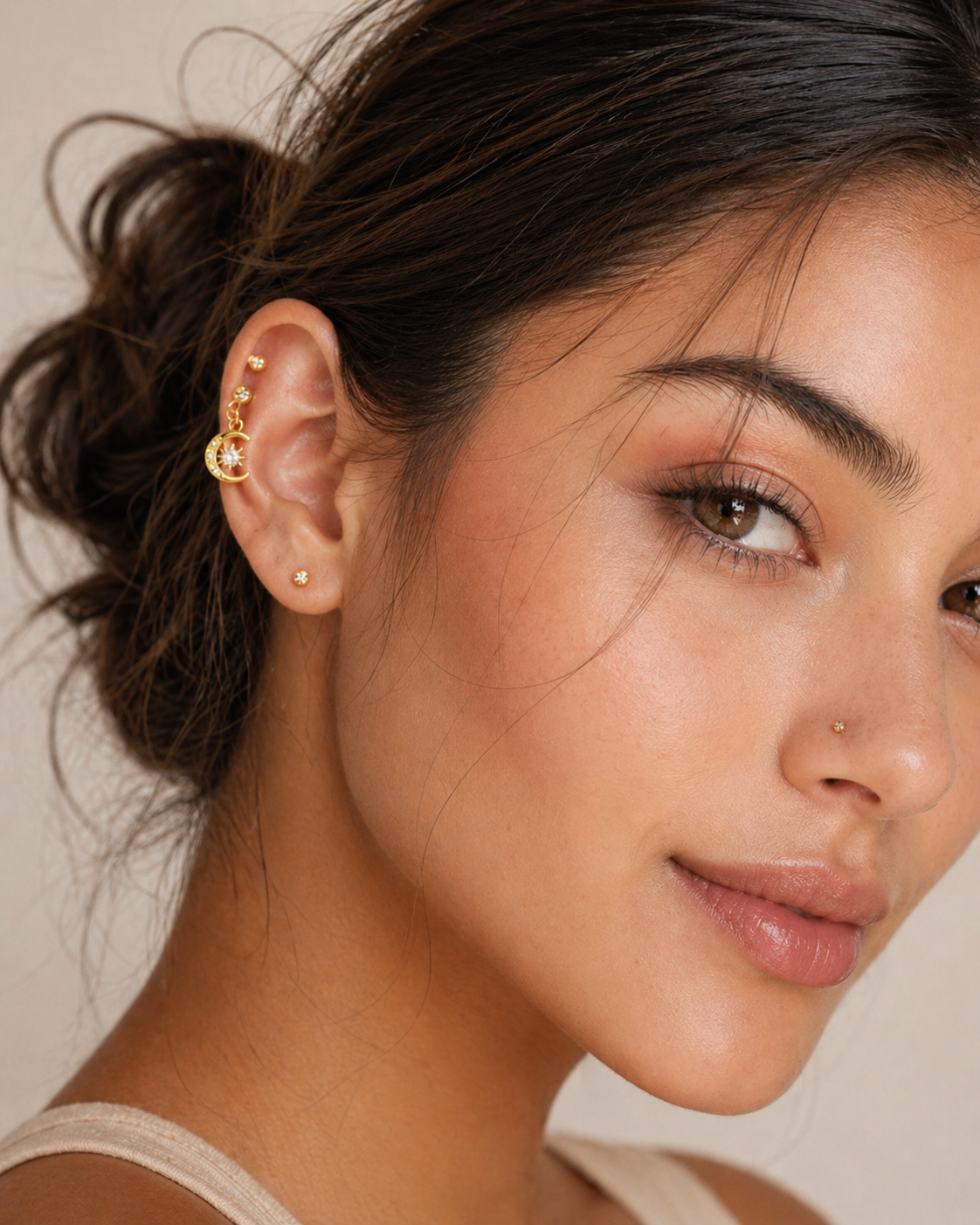 Luna Star Cartilage Earring