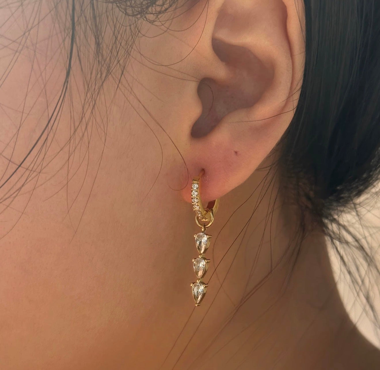 Rumi Triple Drop Earrings