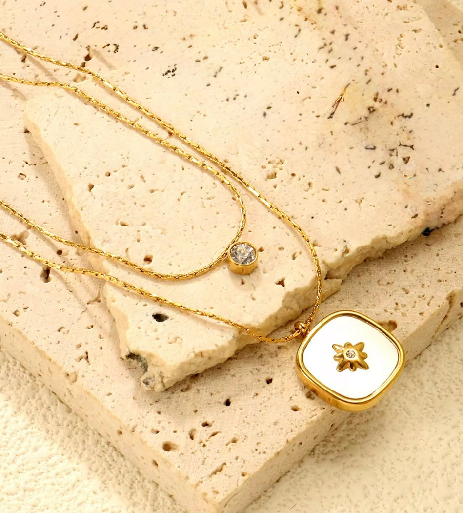 Mother’s Pearl Double Layered Necklace