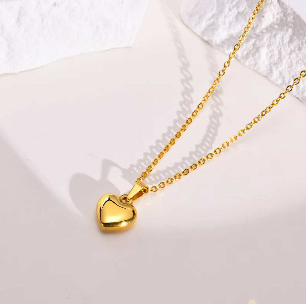 Baby Puff Heart Necklace