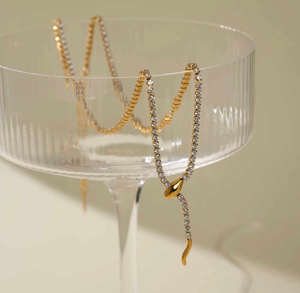 Eterna Tennis Snake Necklace