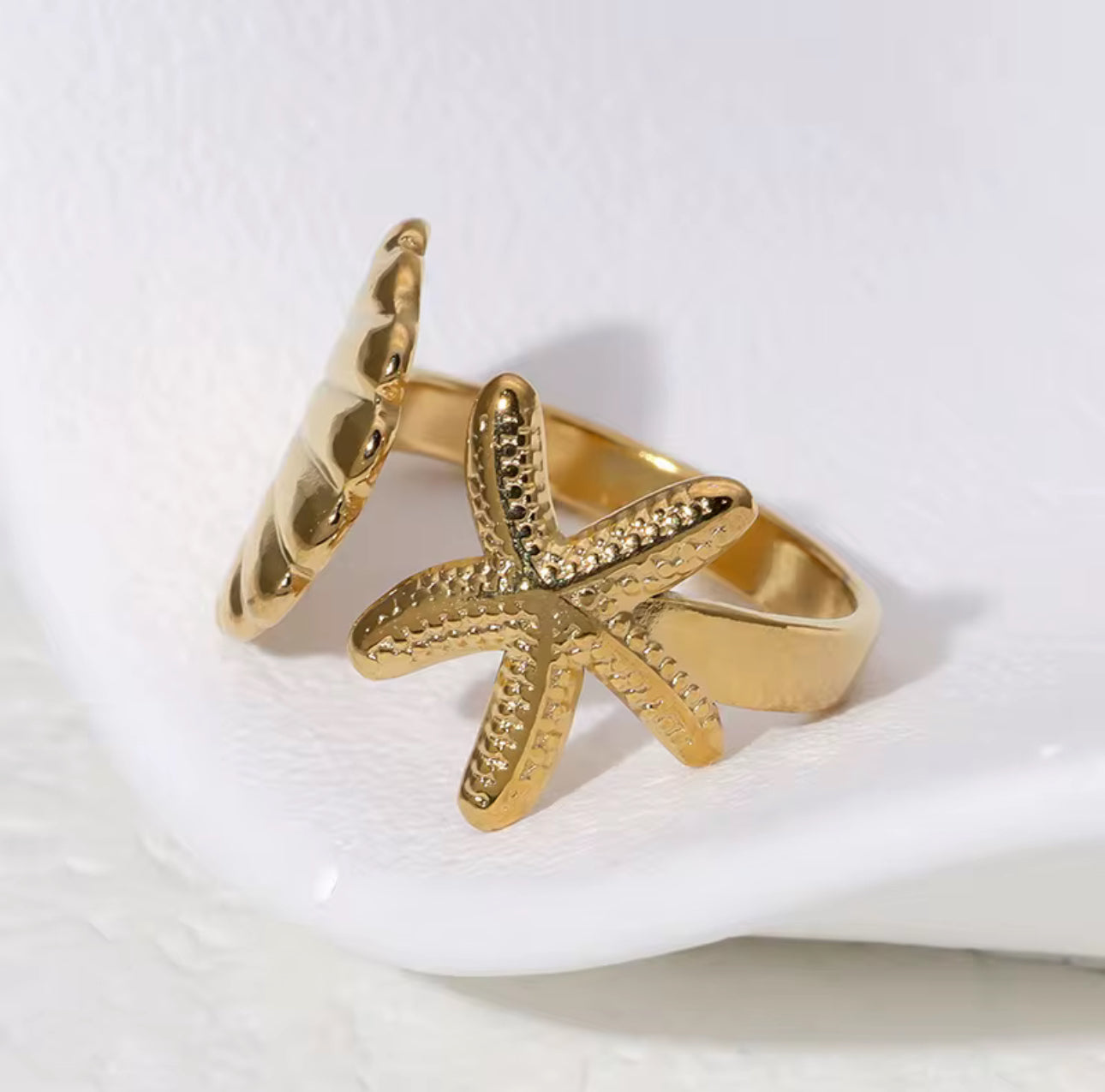 Coral Crown Ring