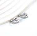 Lover’s Whisper Silver Hoops