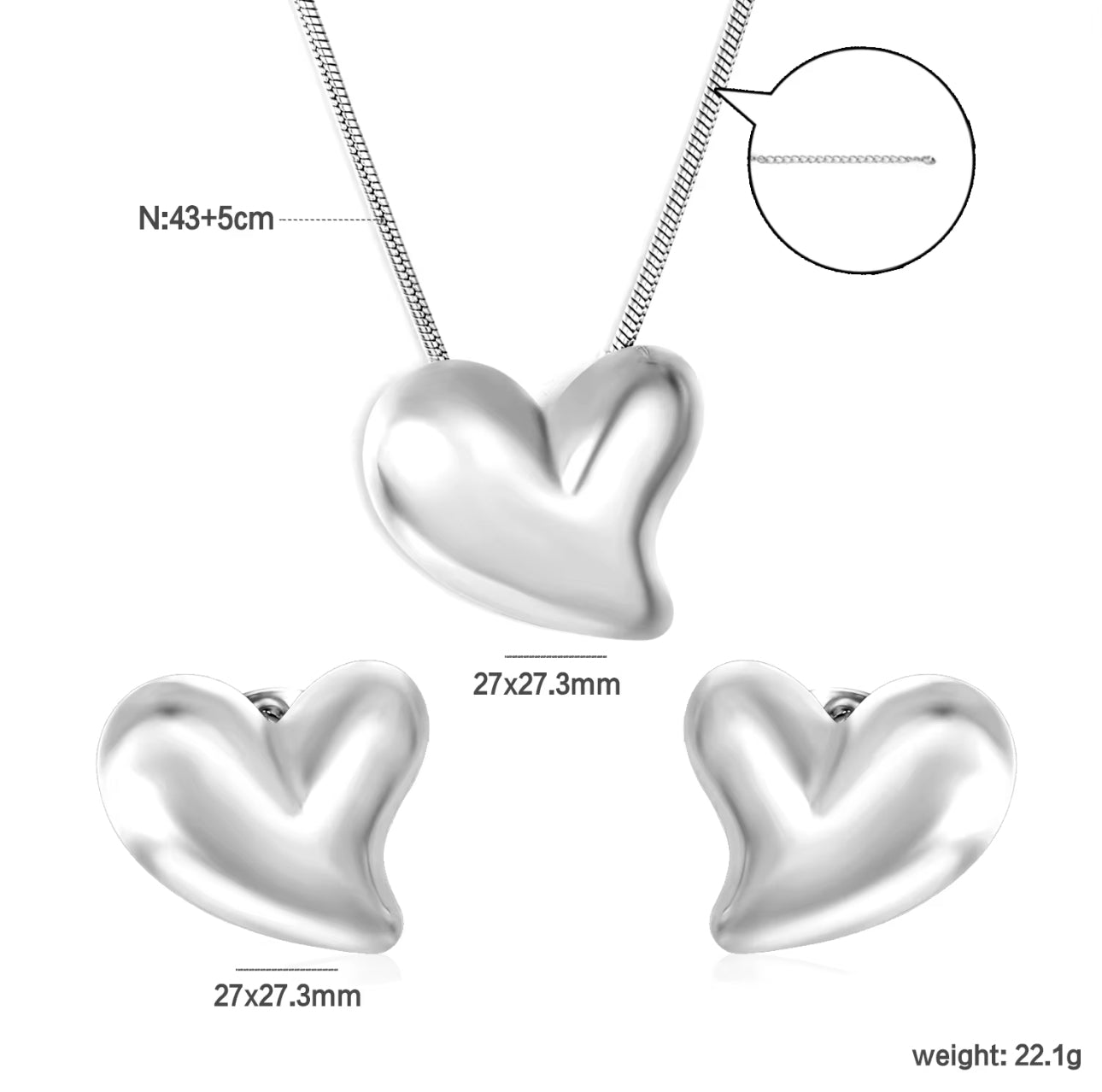Sterling Love Earrings