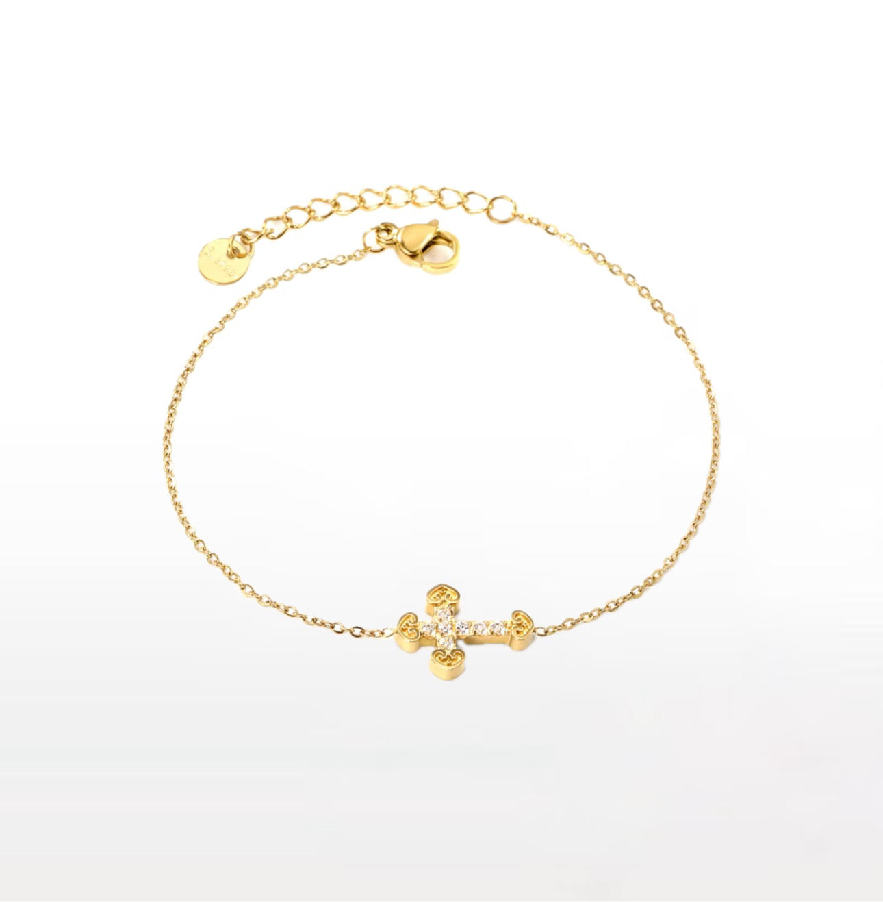 Luna’s Dainty Cross Bracelet