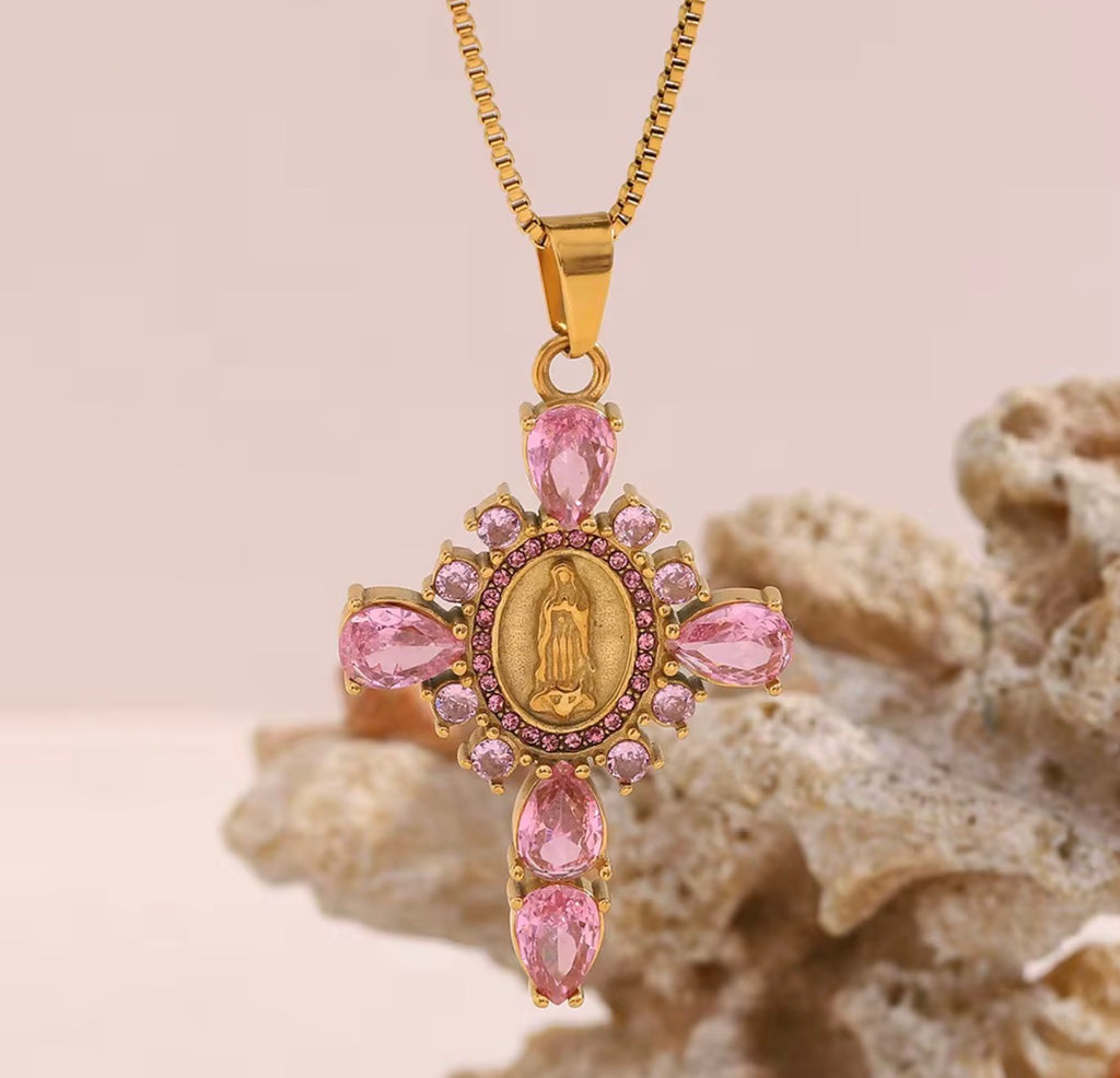 Divine Rose Mary Pendant
