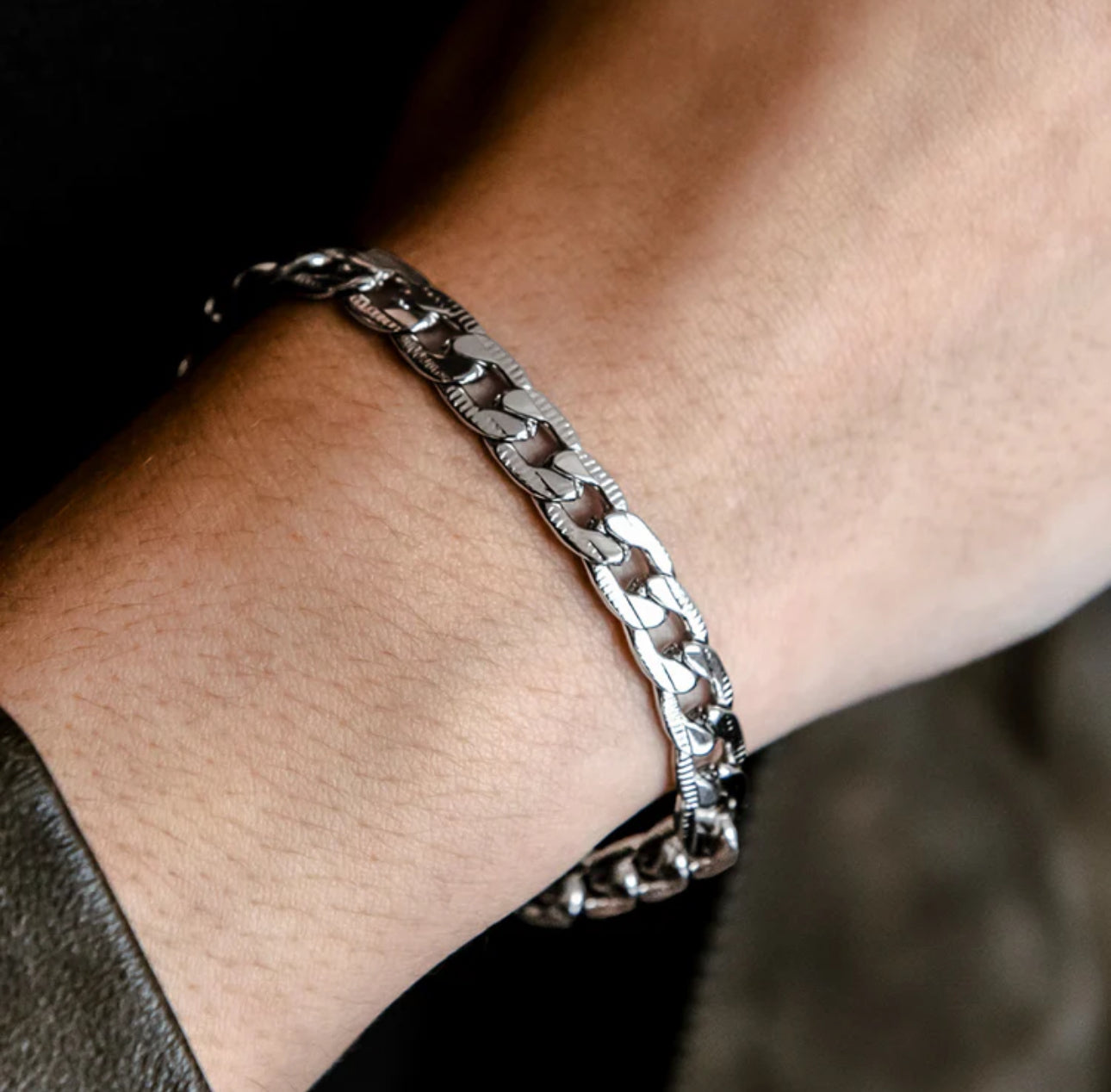 Alex’s Silver Curb Chain Bracelet