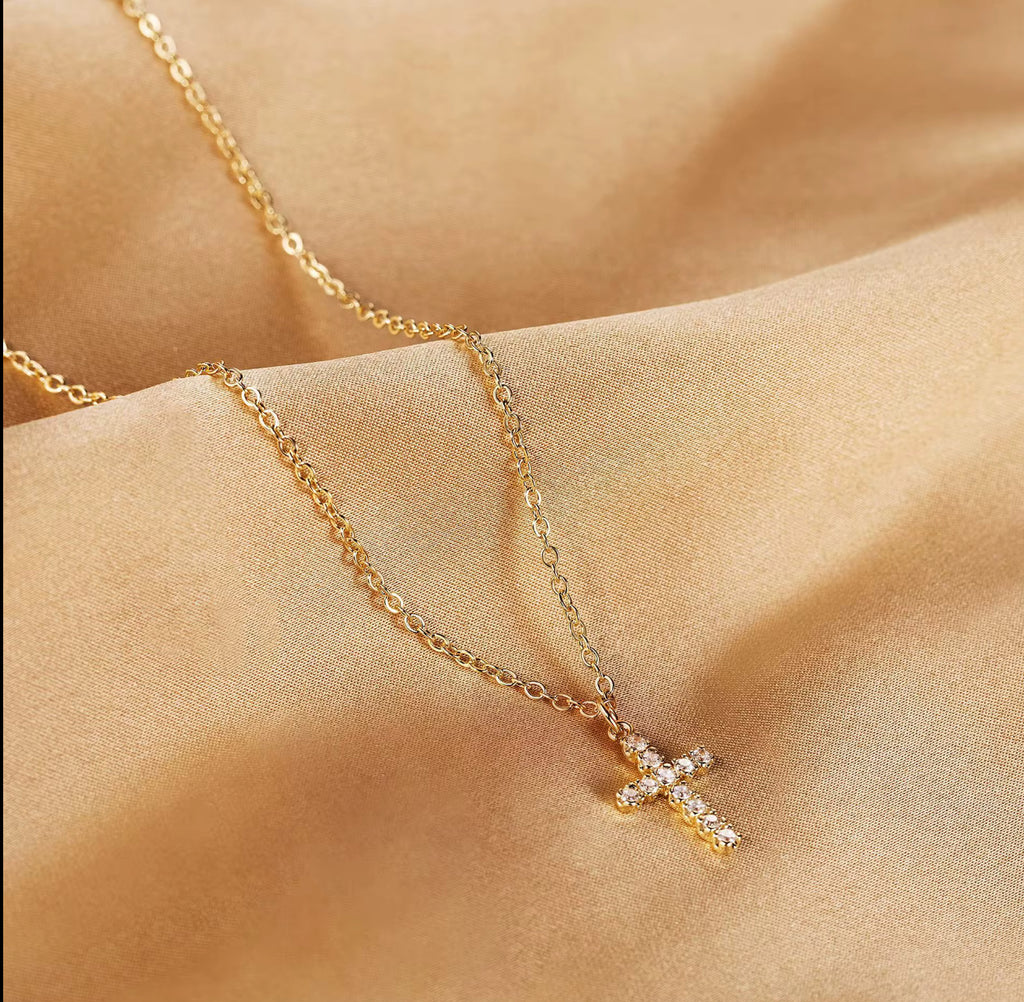 Aurora’s Dainty Cross Necklace