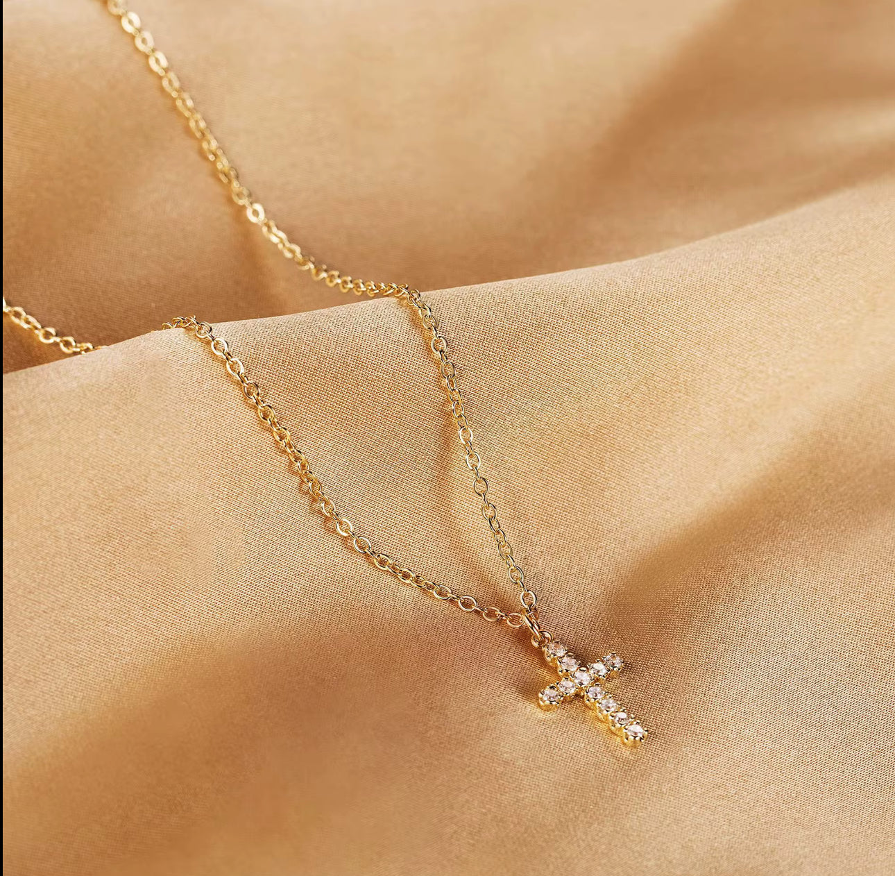 Aurora’s Dainty Cross Necklace