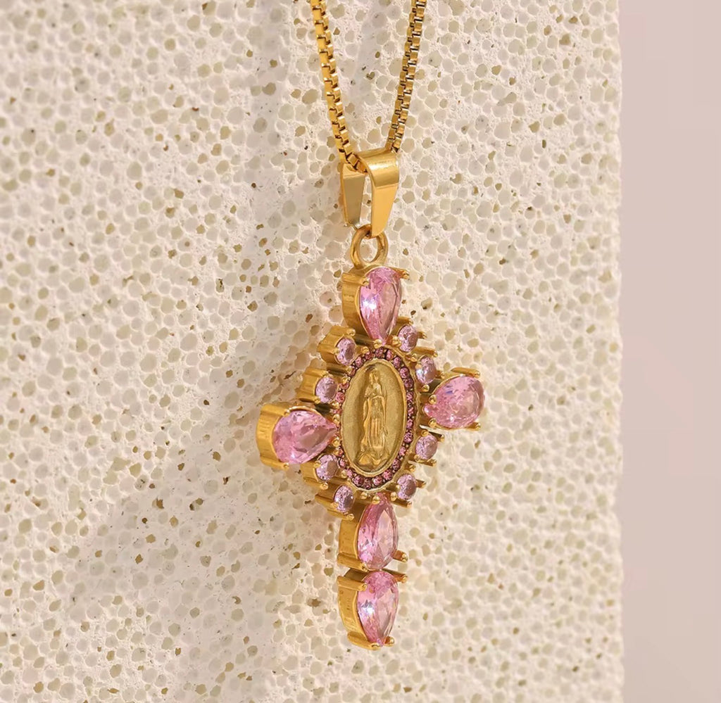 Divine Rose Mary Pendant