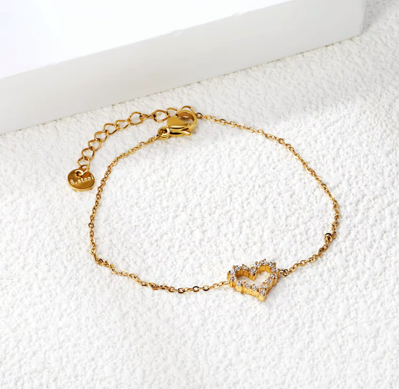 Babe Heart Gold Bracelet