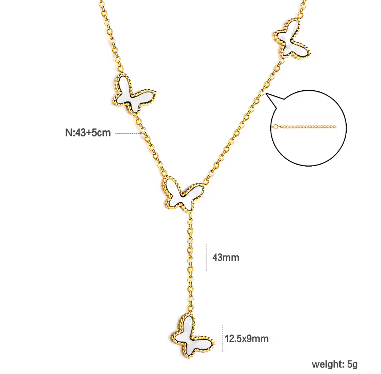 Flutter Kiss Dangling Necklace