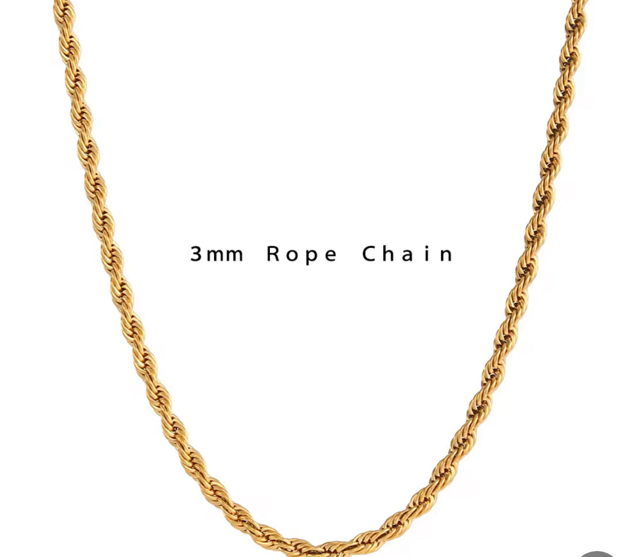 Universal 3mm Rope Chain