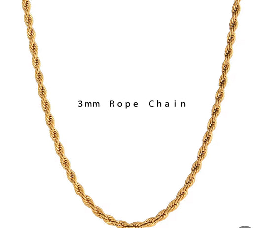 Universal 3mm Rope Chain