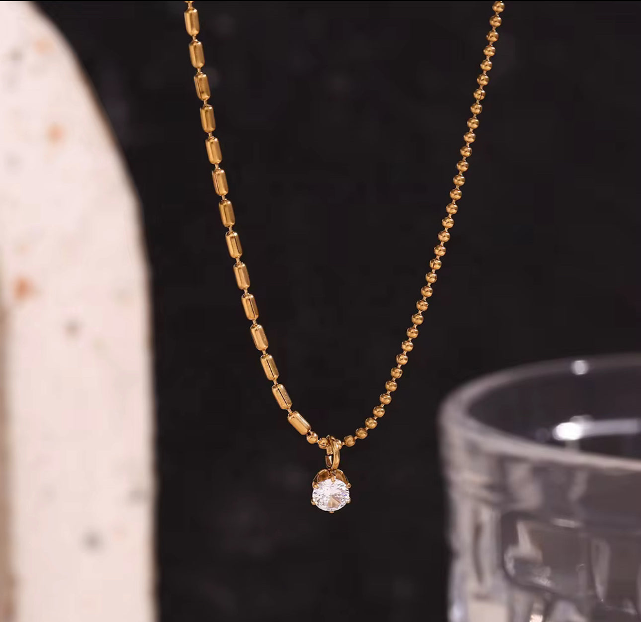 Nyra’s Single Zircon Necklace