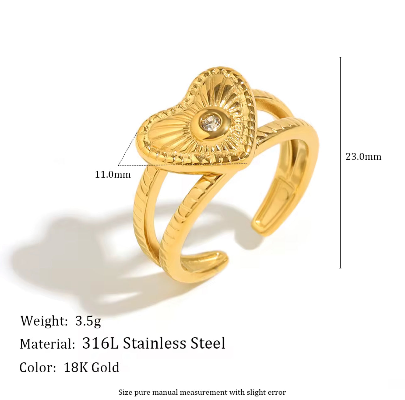 Heart of Gold Ring