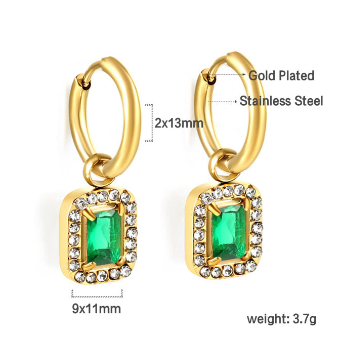 The Emerald Empress Hoops