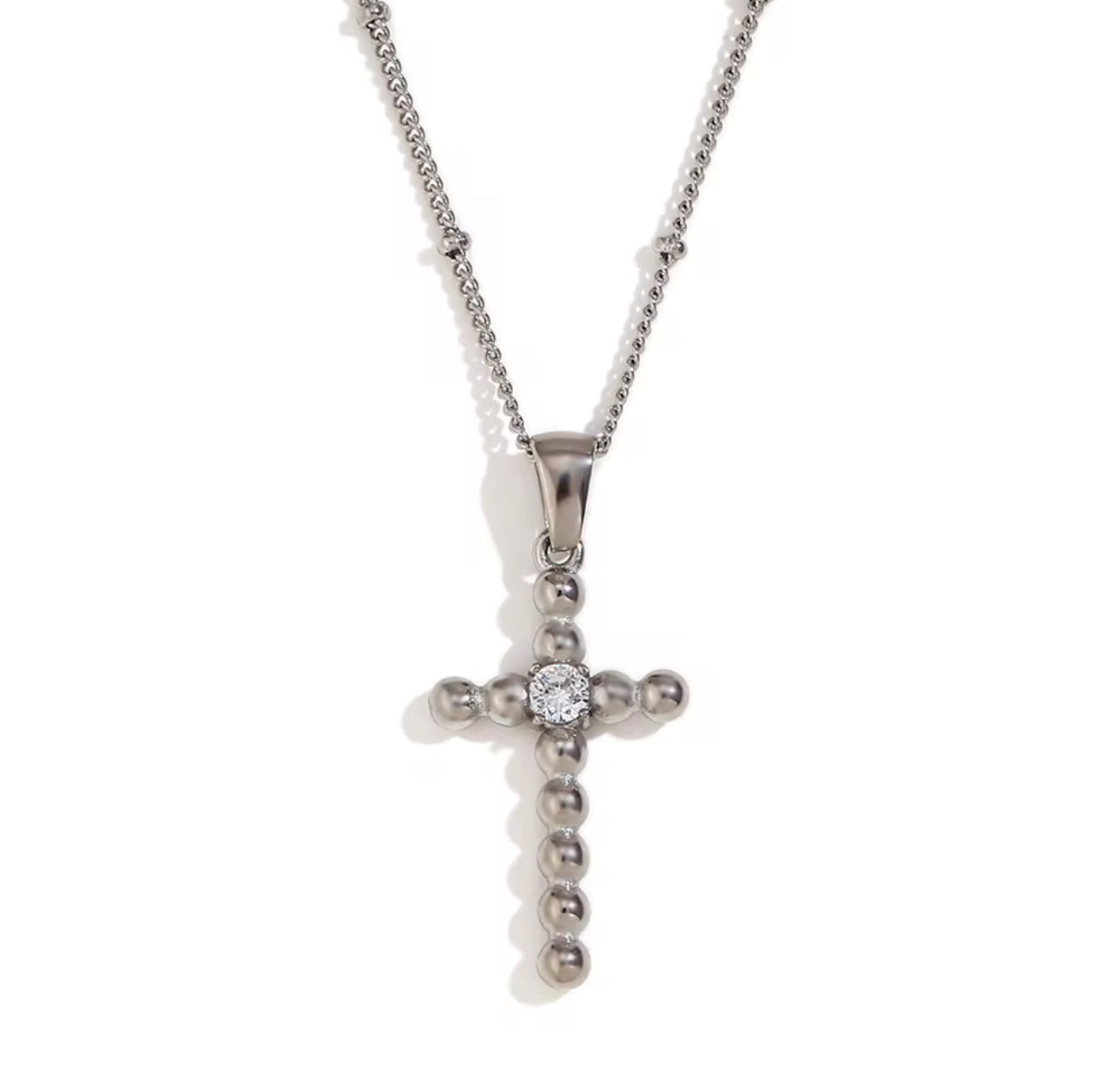 Beaded Cross Necklace