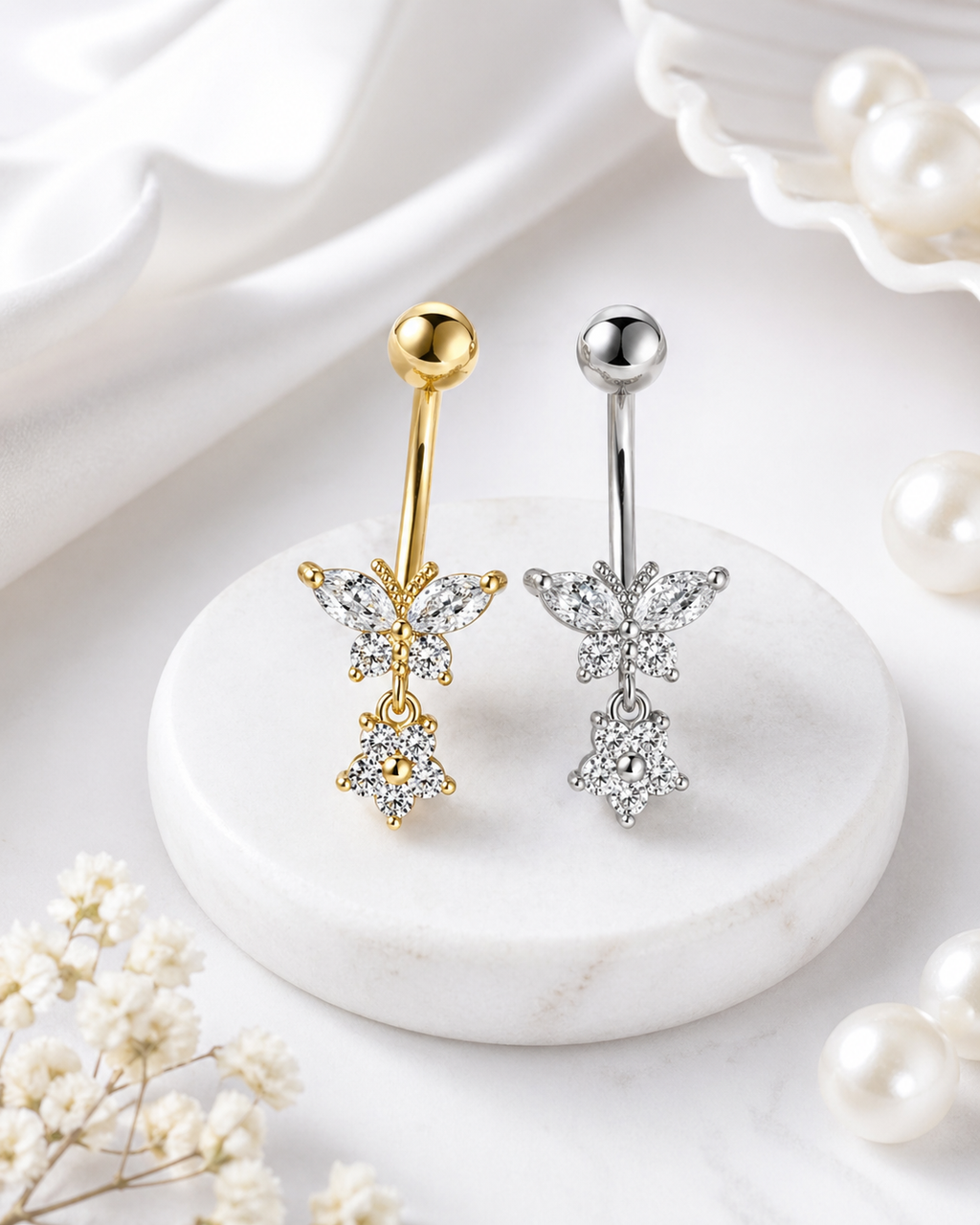 Butterfly Bloom Belly Ring